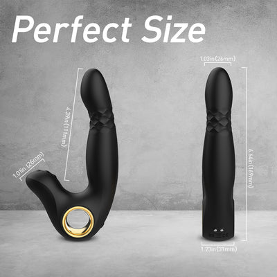 YoYoLemon Prostata-Massagegerät, P-Punkt-Stimulator für Männer, G-Punkt- und Klitoris-Vibrator für Frauen